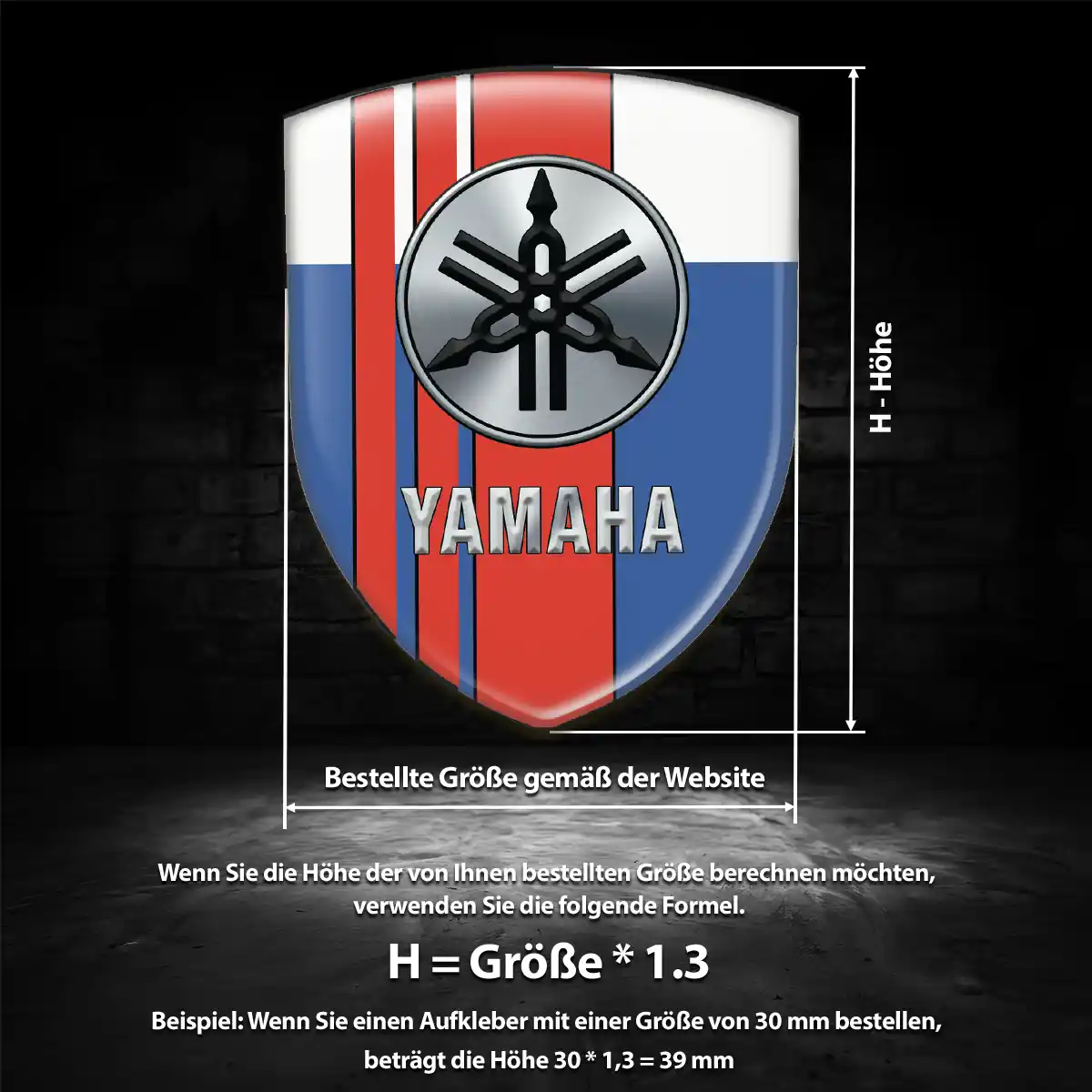 Yamaha Aufkleber Auto Premium-Edition