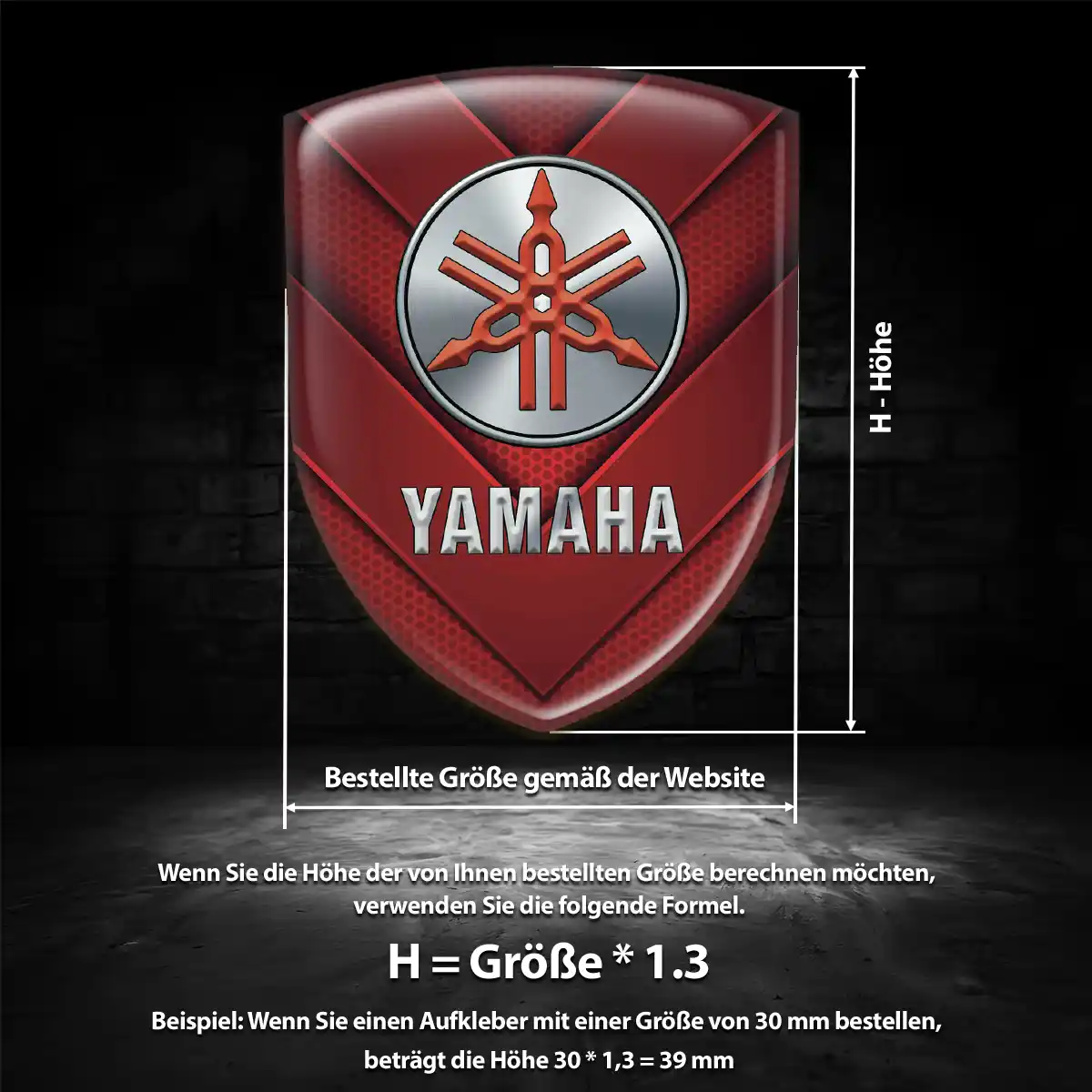 Yamaha Aufkleber Auto Tuningfahrzeug