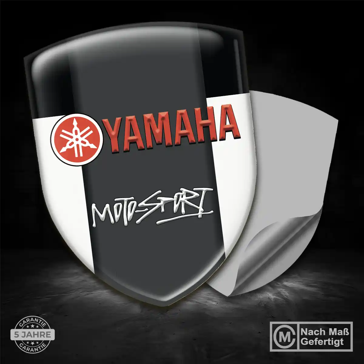 Yamaha Aufkleber Emblem Ausdrucksstarkes Design