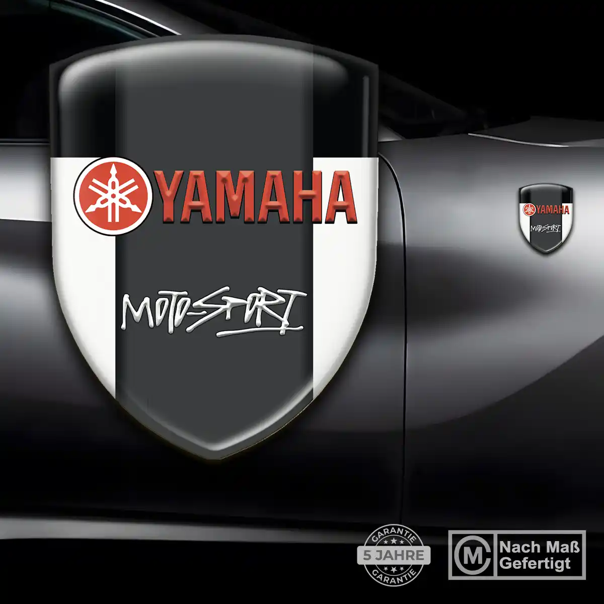 Yamaha Aufkleber Emblem Ausdrucksstarkes Design