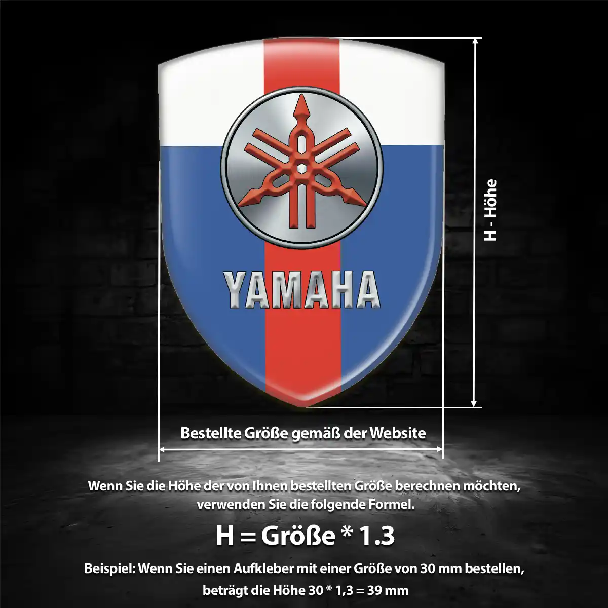 Yamaha Aufkleber Emblem Auto Anspruchsvolles Design