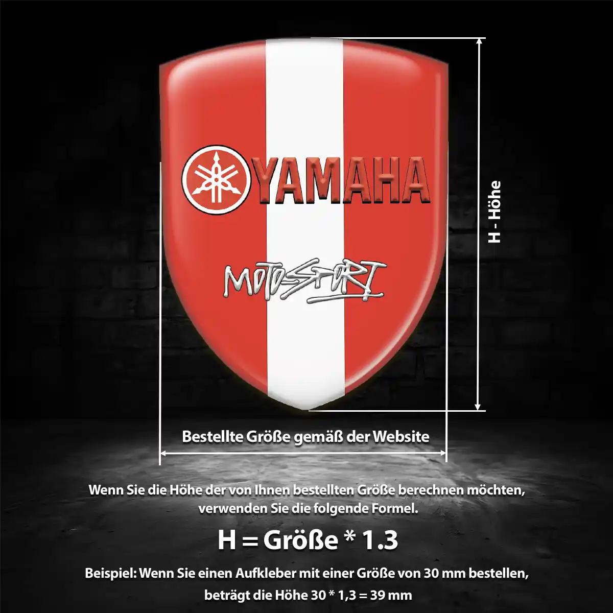 Yamaha Aufkleber Emblem Auto Ausdrucksstarkes Design