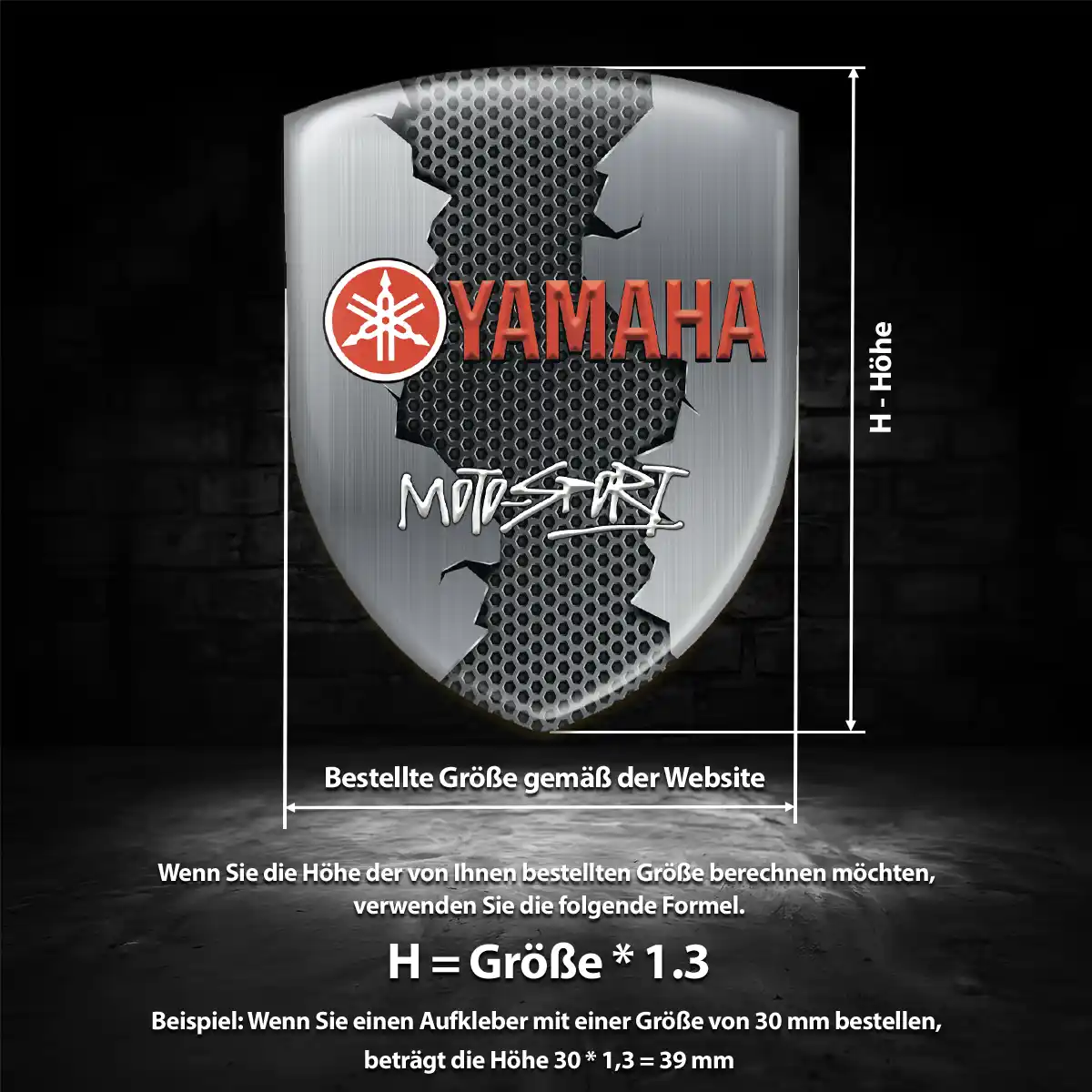 Yamaha Aufkleber Emblem Auto Überzeugende Qualität