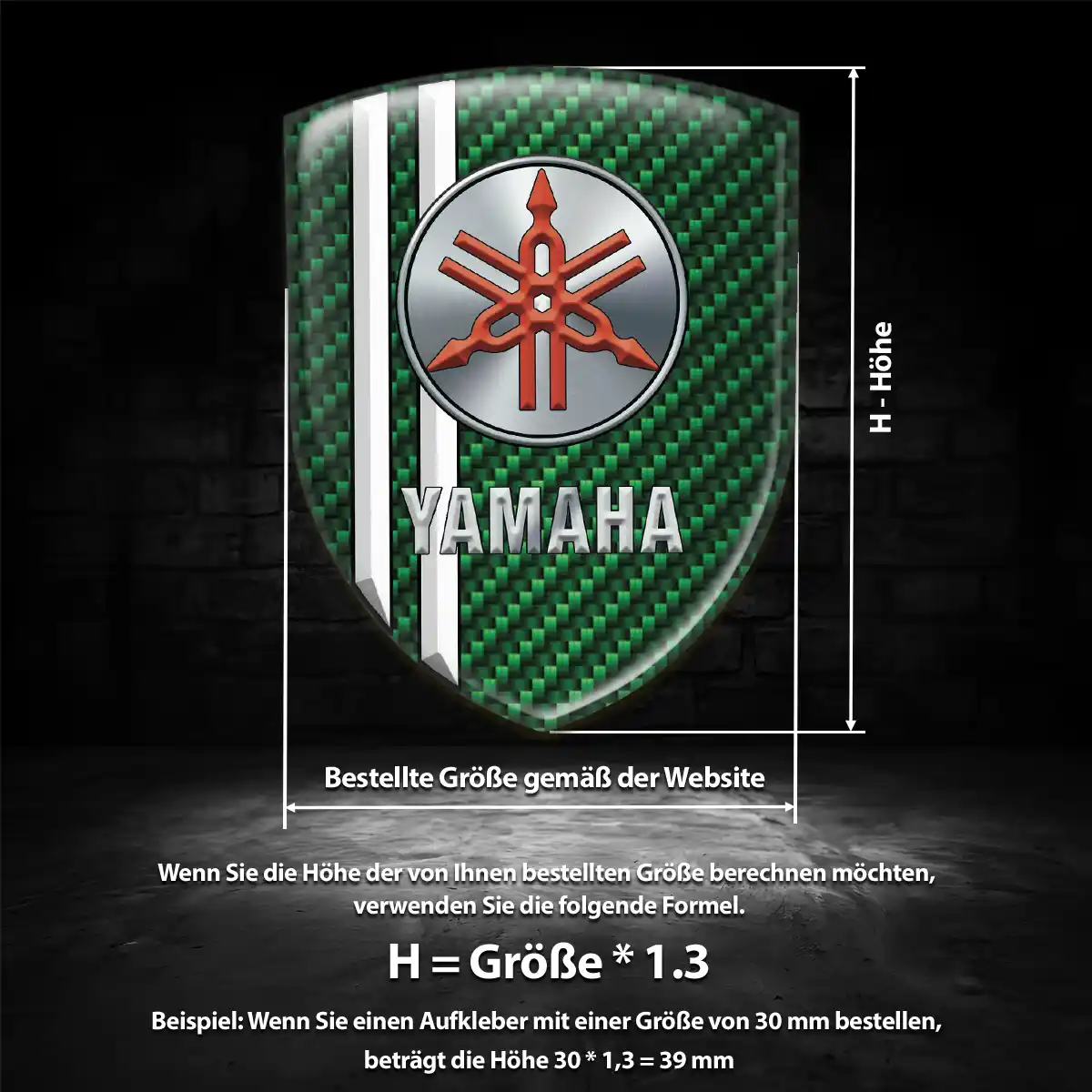 Yamaha Aufkleber Emblem Auto Erstklassige Qualität