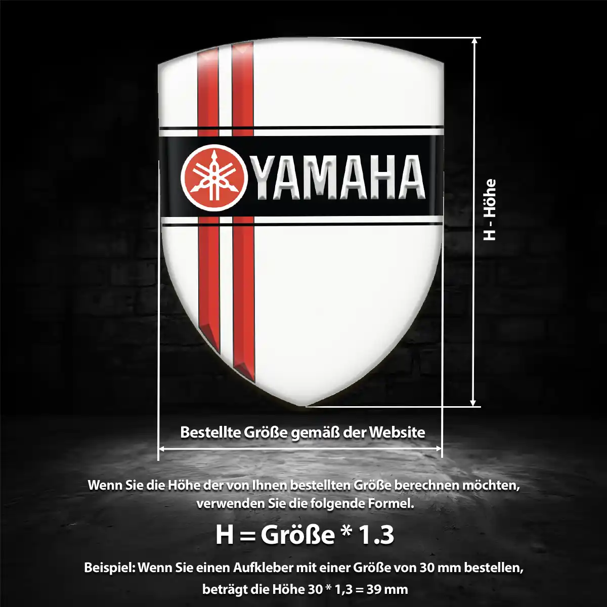 Yamaha Aufkleber Emblem Auto Exklusiv-Edition