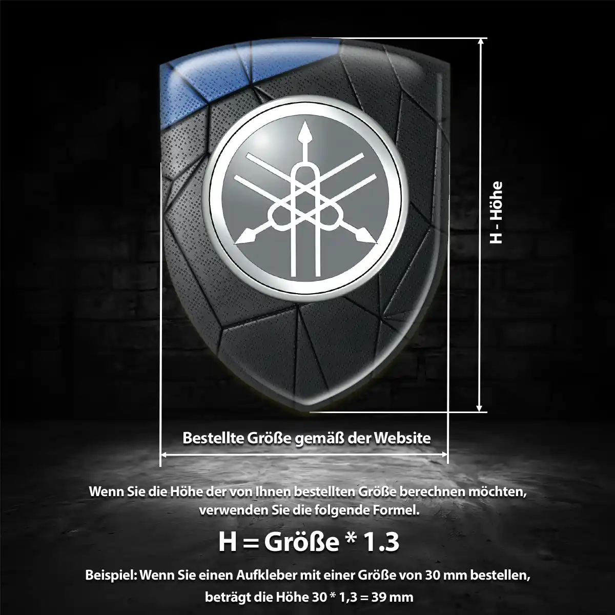 Yamaha Aufkleber Emblem Auto Höchste Qualität