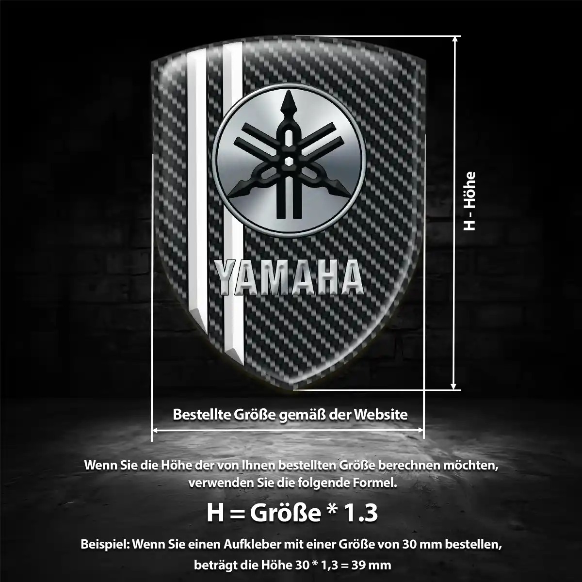 Yamaha Aufkleber Emblem Auto Hochwertiges Harz