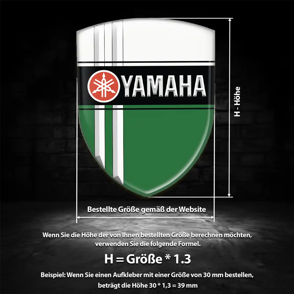 Yamaha Aufkleber Emblem Auto Hohe Qualität