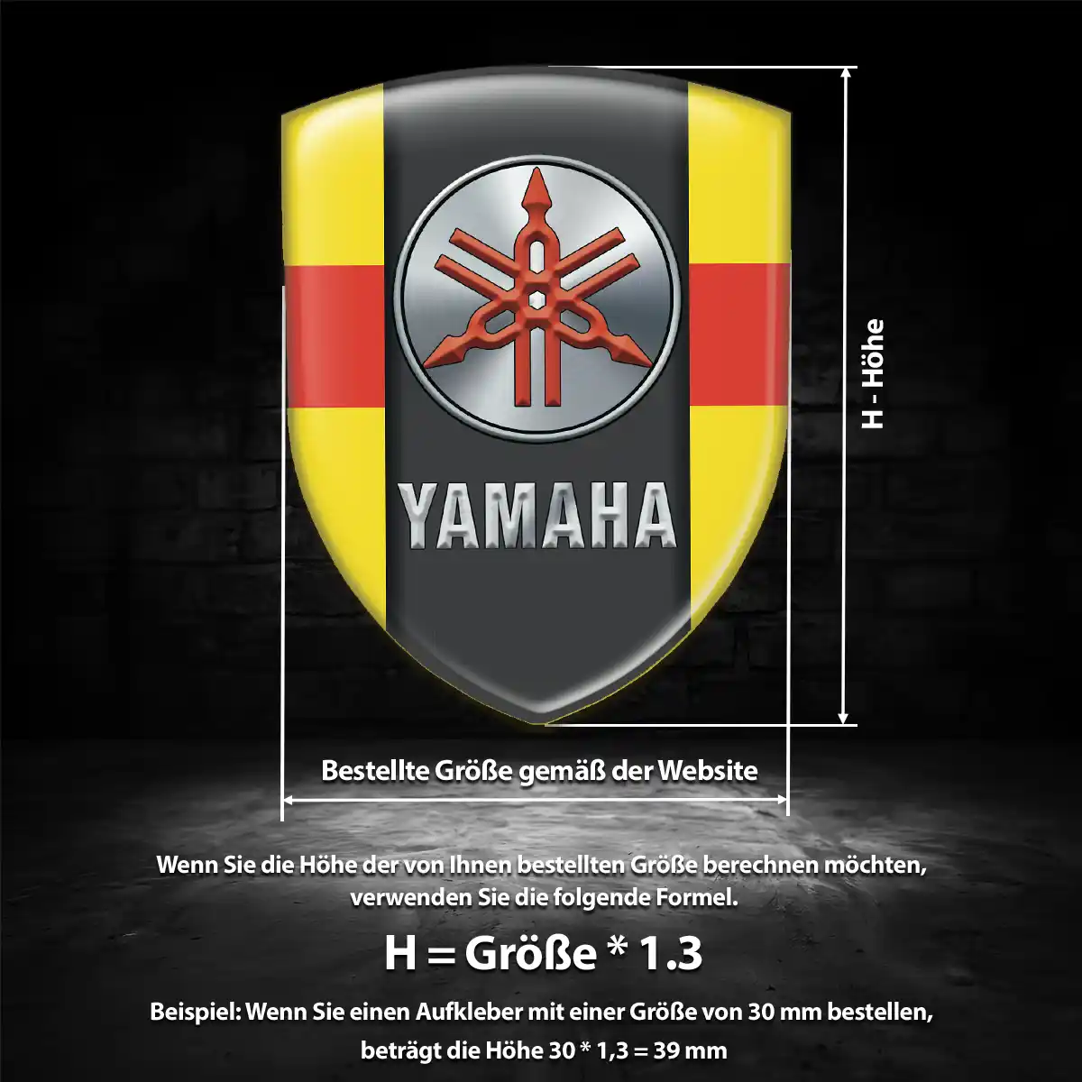 Yamaha Aufkleber Emblem Auto Interieurdesign