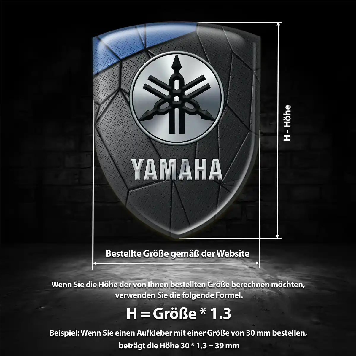 Yamaha Aufkleber Emblem Auto Limitierte Auflage