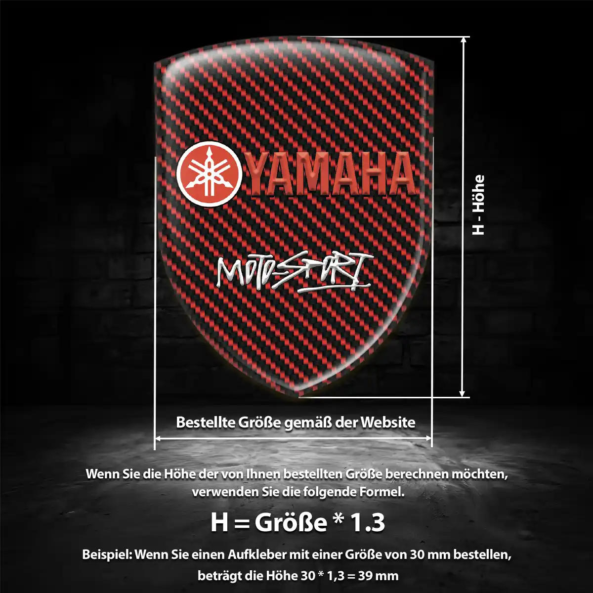 Yamaha Aufkleber Emblem Auto Luxus-Edition