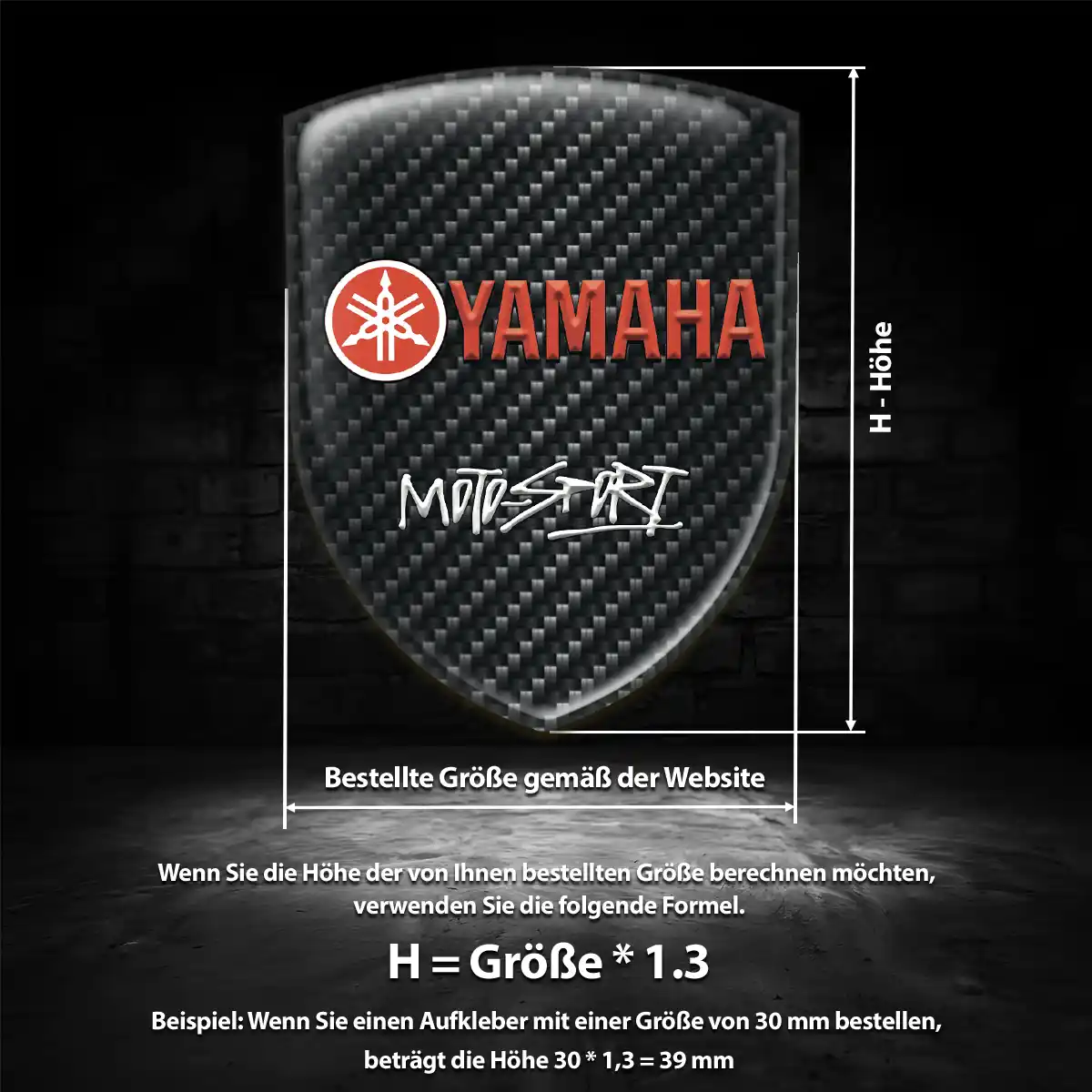 Yamaha Aufkleber Emblem Auto Markenedition