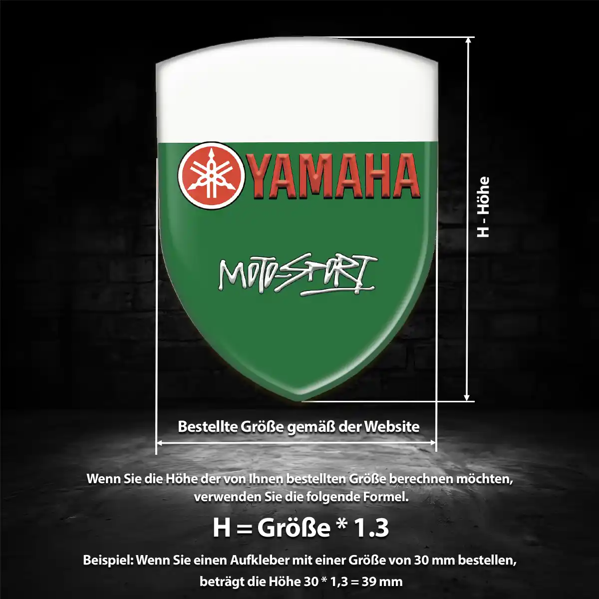 Yamaha Aufkleber Emblem Auto Modernes Design