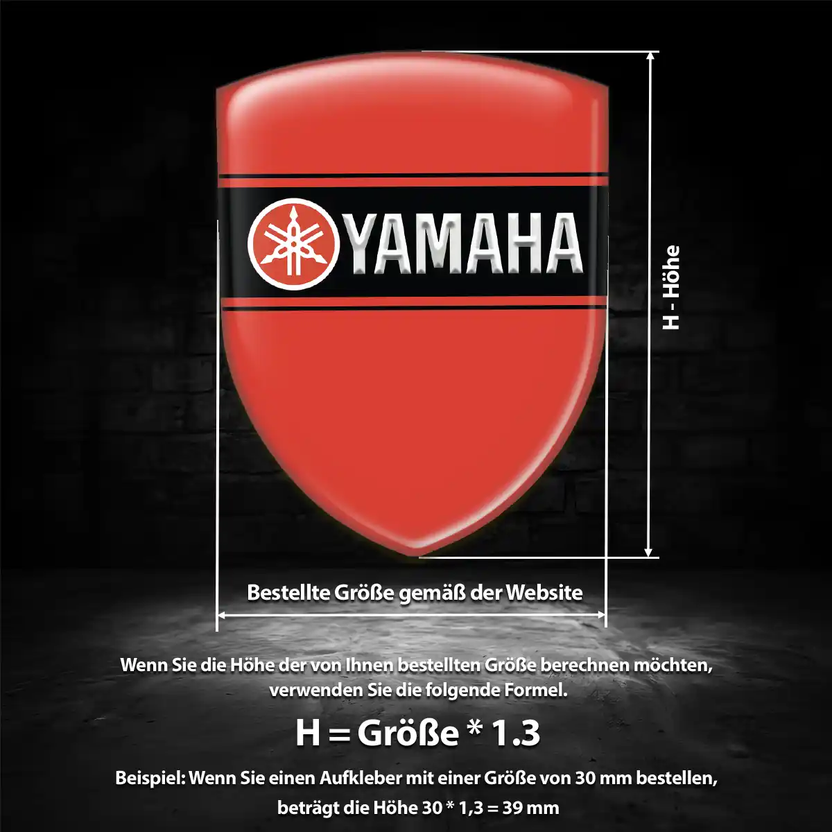 Yamaha Aufkleber Emblem Auto Tuningfahrzeug