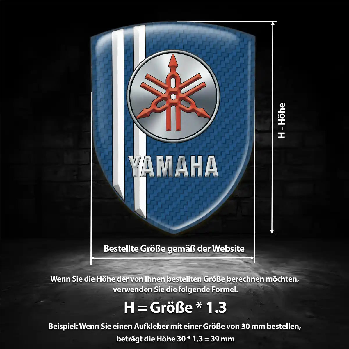 Yamaha Aufkleber Emblem Auto Verlässliche Qualität