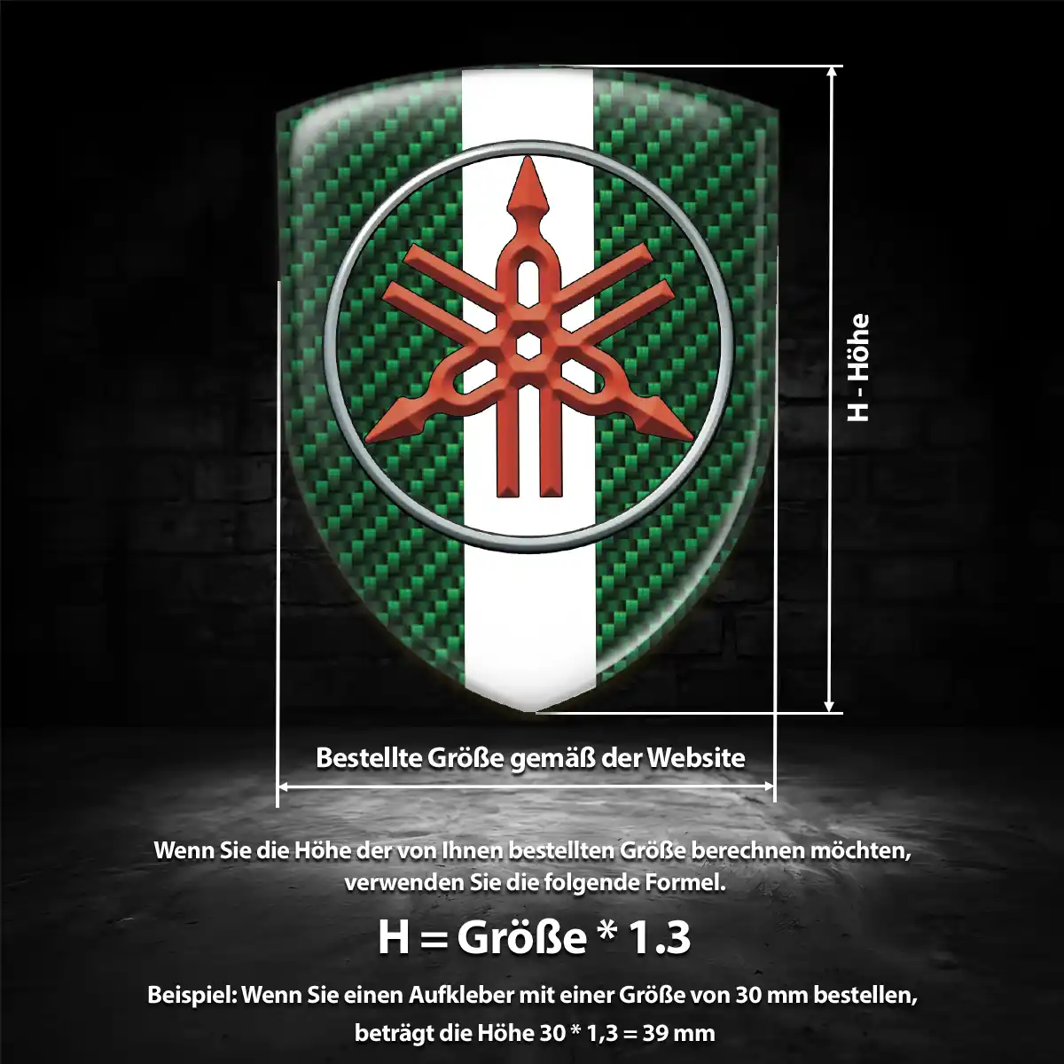 Yamaha Aufkleber Emblem Markenedition
