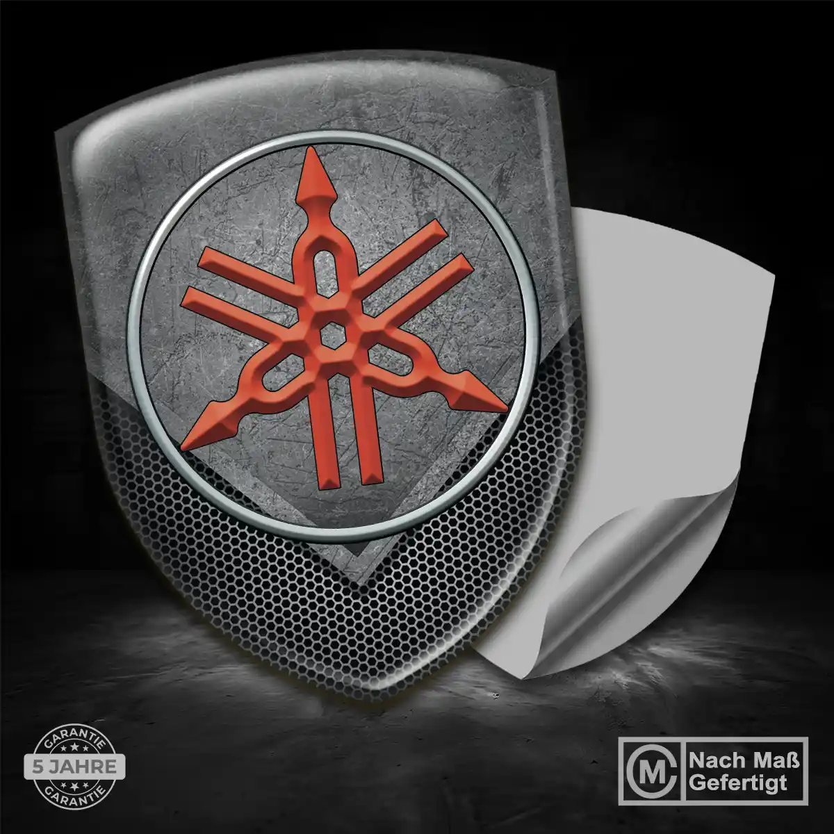 Yamaha Aufkleber Emblem Stilvolles Design