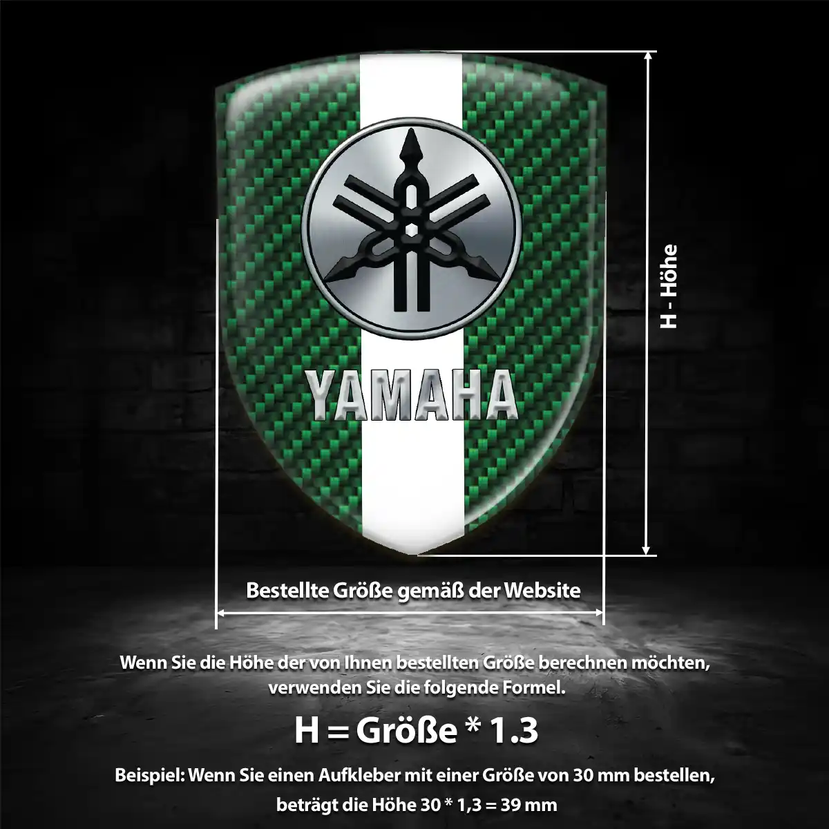 Yamaha Aufkleber Emblem Wappen Auto Überzeugende Qualität