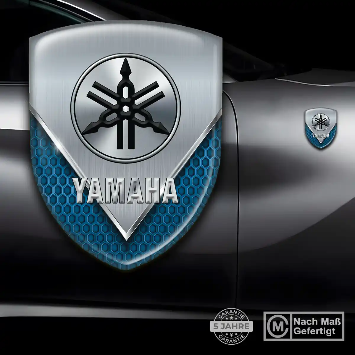 Yamaha Aufkleber Emblem Wappen Auto Elegantes Design