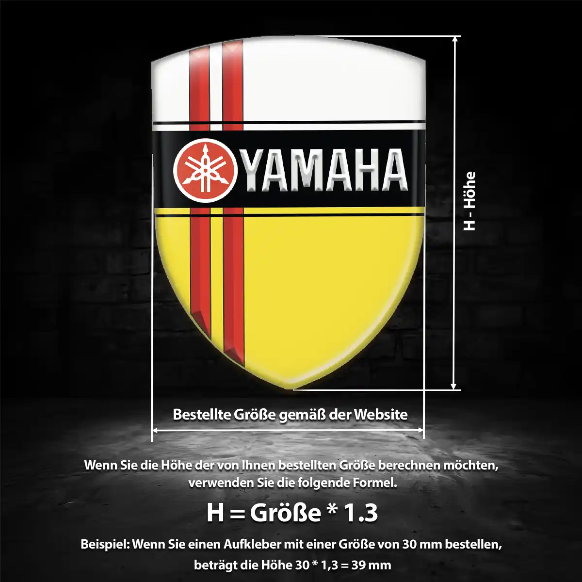Yamaha Aufkleber Emblem Wappen Auto Exterieurdesign
