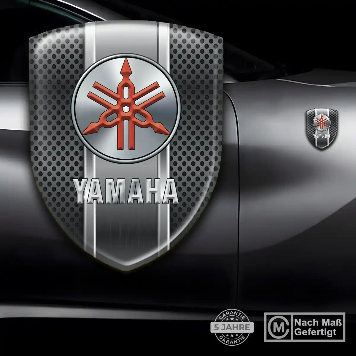 Yamaha Aufkleber Emblem Wappen Auto Hochwertiges Harz