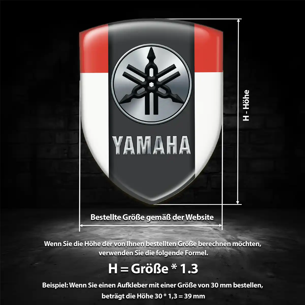 Yamaha Aufkleber Emblem Wappen Auto Hohe Qualität
