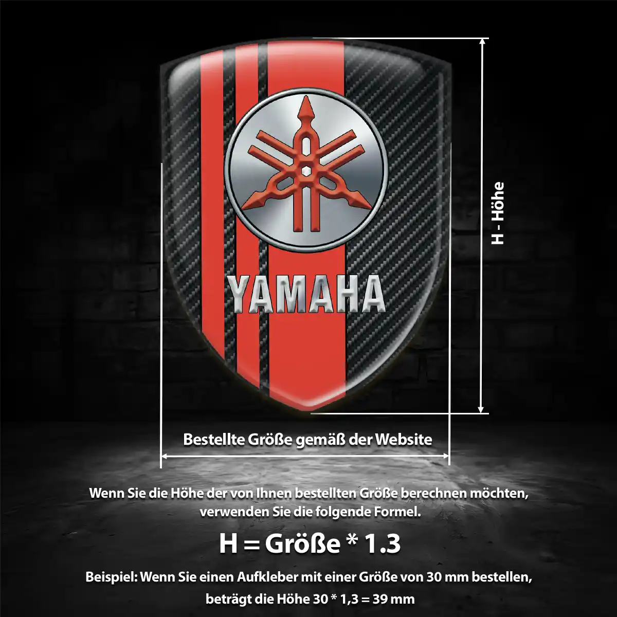 Yamaha Aufkleber Emblem Wappen Auto Limitierte Auflage