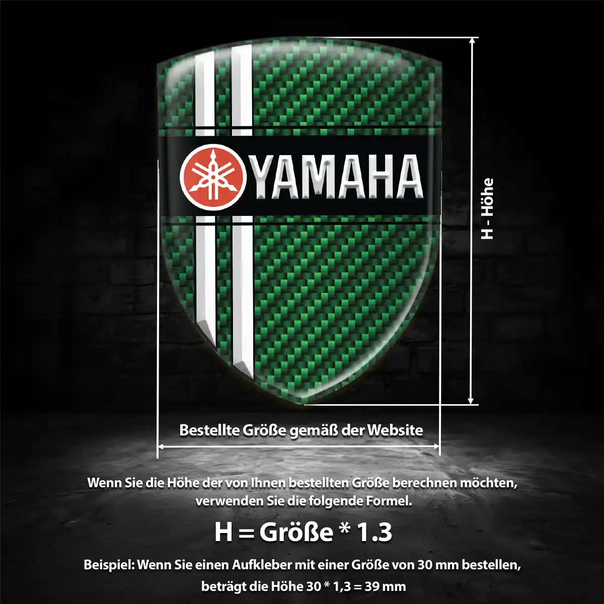 Yamaha Aufkleber Emblem Wappen Auto Markenedition