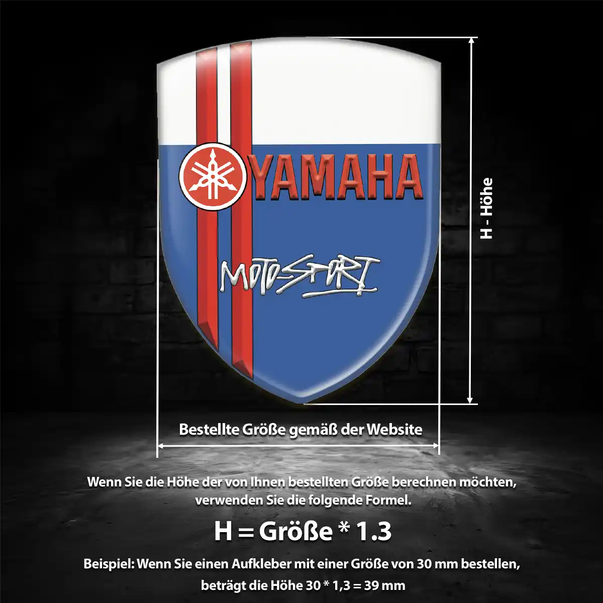 Yamaha Aufkleber Emblem Wappen Auto Modernes Design