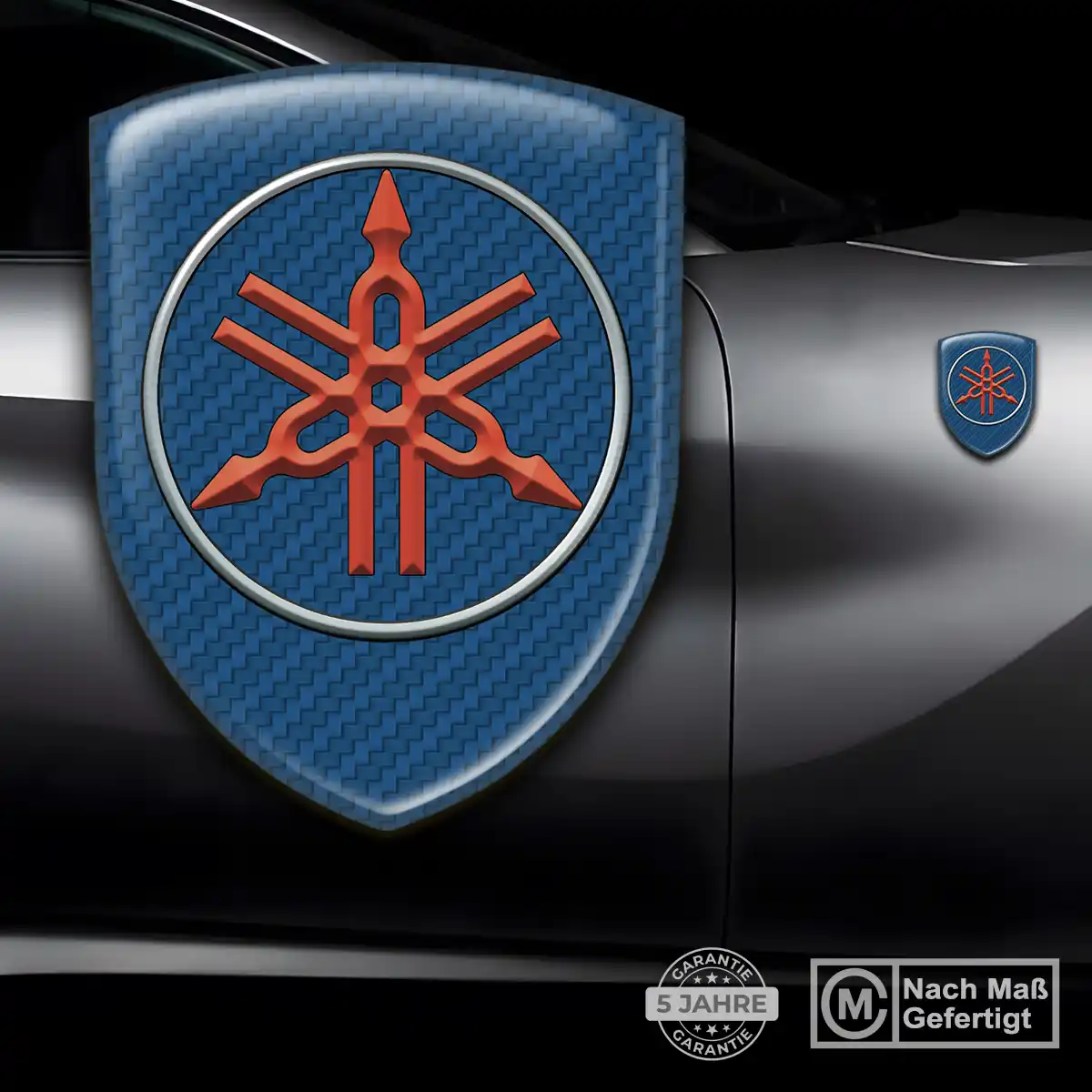 Yamaha Aufkleber Emblem Wappen Auto Premium-Edition