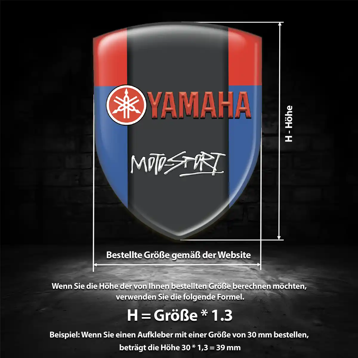 Yamaha Aufkleber Emblem Wappen Auto Sonderedition