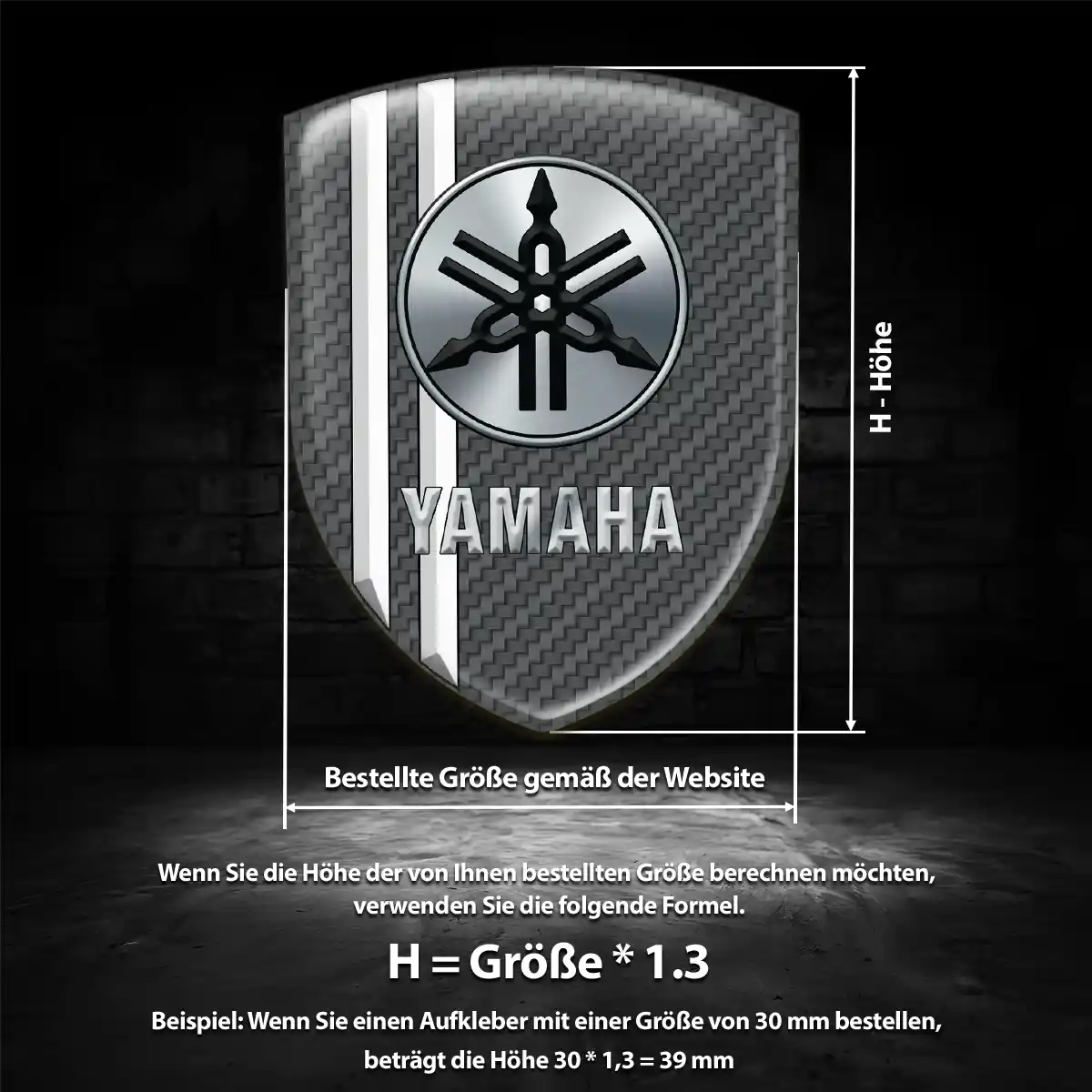 Yamaha Aufkleber Emblem Wappen Auto Stilvolles Design