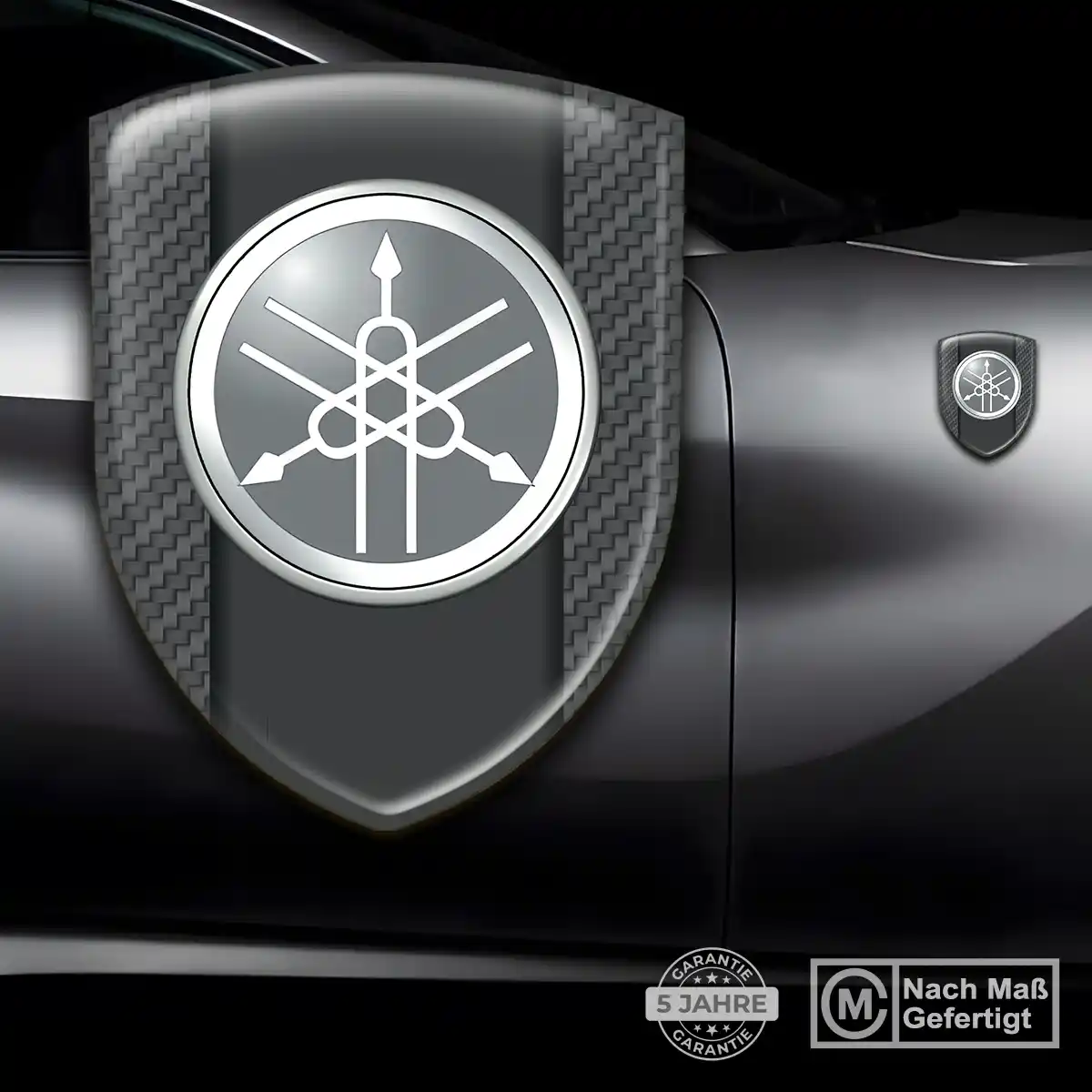 Yamaha Aufkleber Emblem Wappen Edles Design