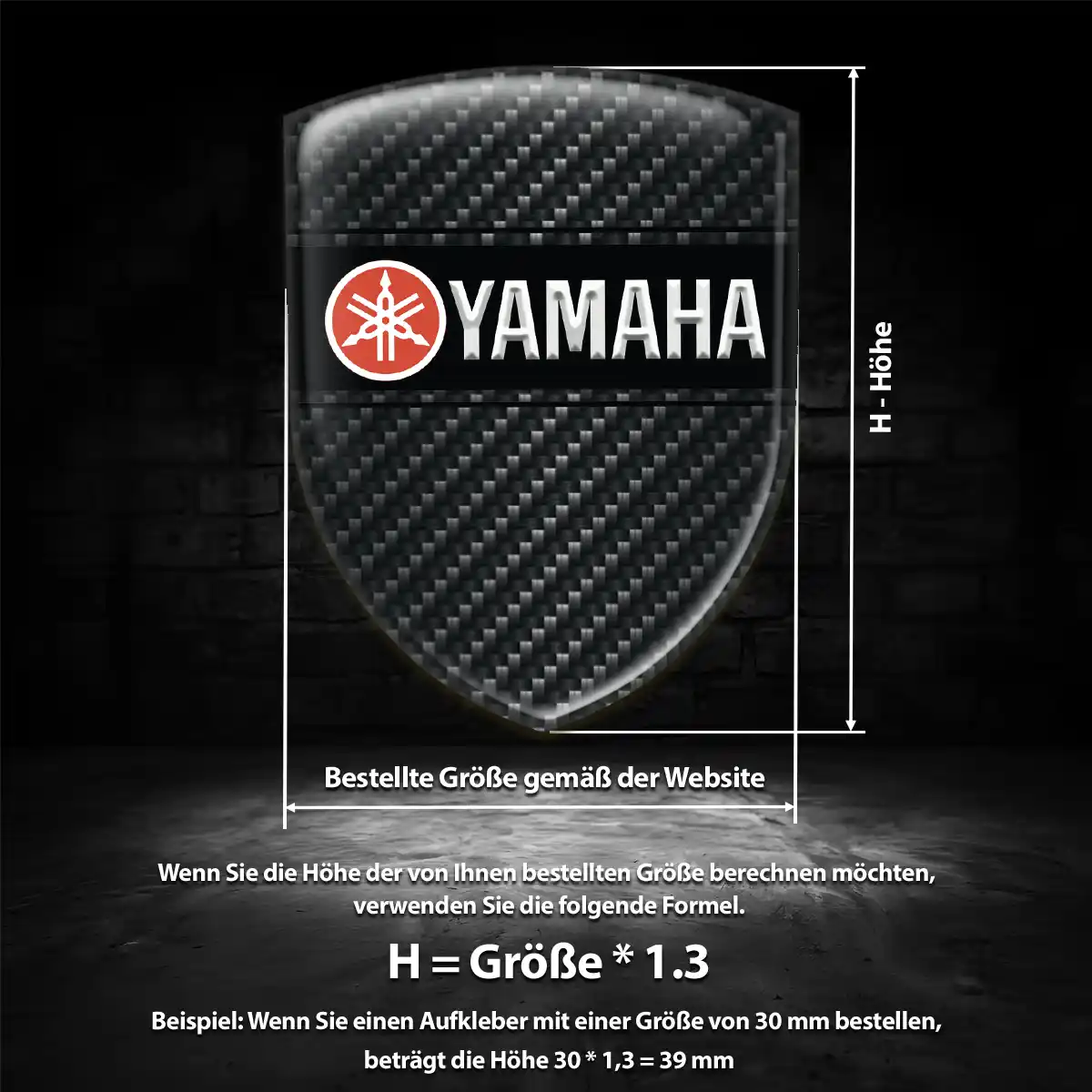 Yamaha Aufkleber Emblem Wappen Hohe Qualität