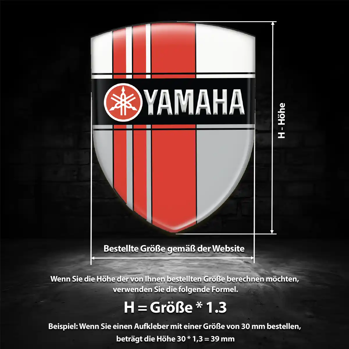 Yamaha Aufkleber Emblem Wappen Limitierte Auflage