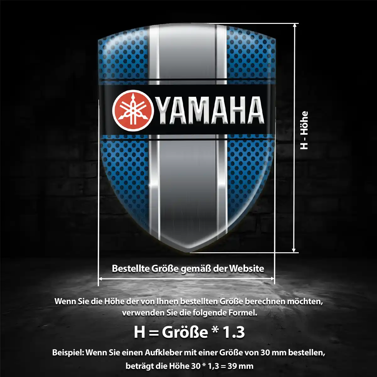 Yamaha Aufkleber Emblem Wappen Spitzenqualität