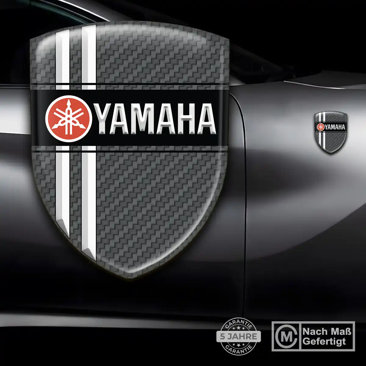 Yamaha Aufkleber Emblem Wappen Stilvolles Design