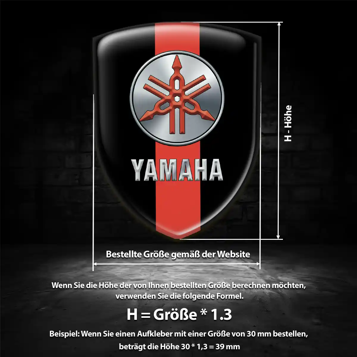 Yamaha Aufkleber Emblem Wappen Verlässliche Qualität