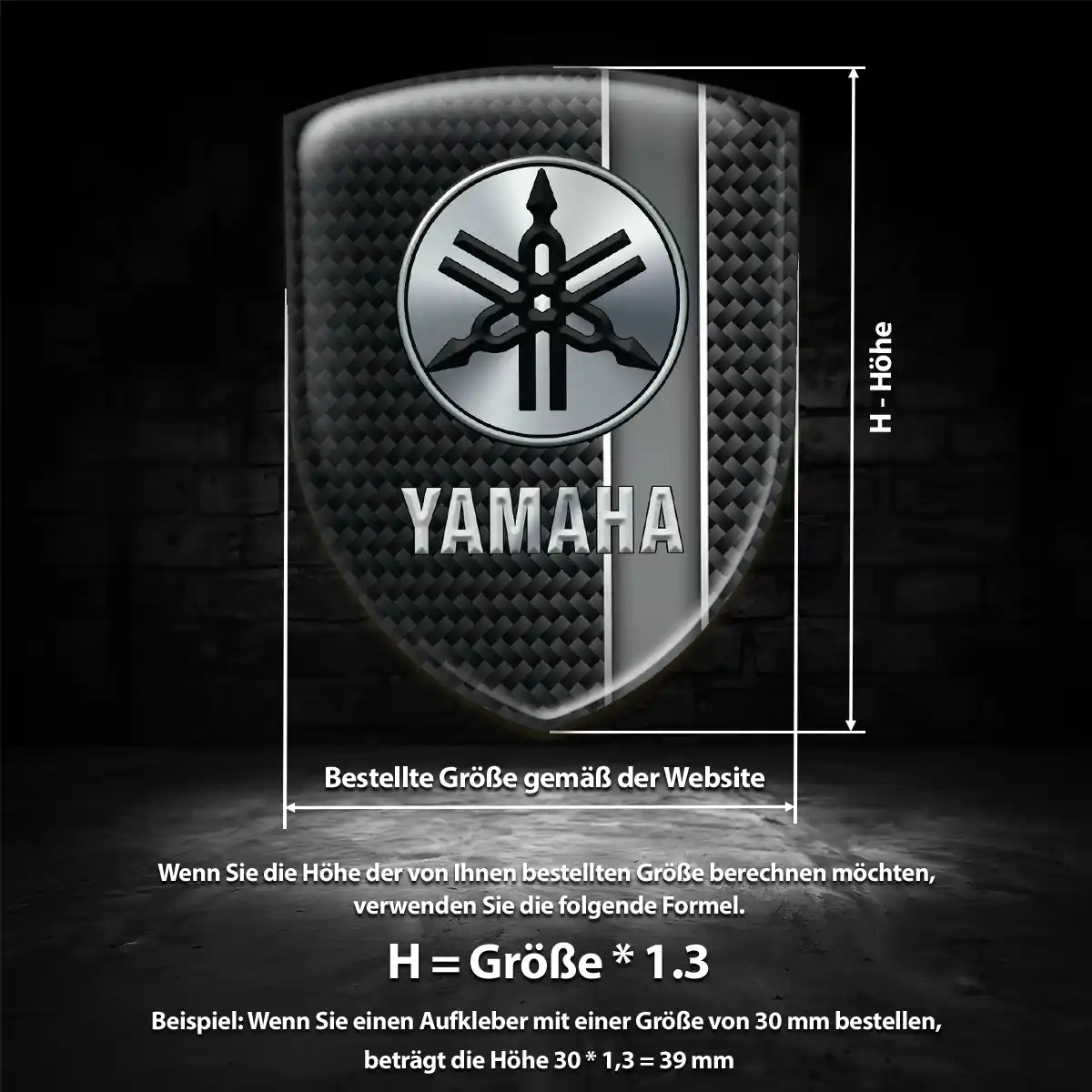 Yamaha Aufkleber Embleme Silikon Anspruchsvolles Design