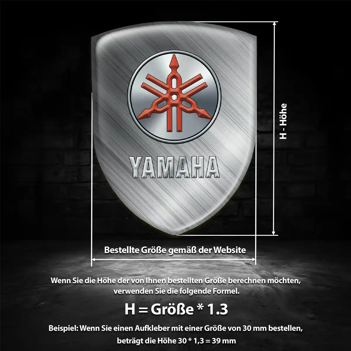 Yamaha Aufkleber Embleme Silikon Ausdrucksstarkes Design