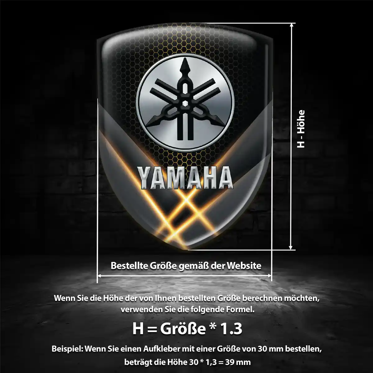 Yamaha Aufkleber Embleme Silikon Auto Elegantes Design