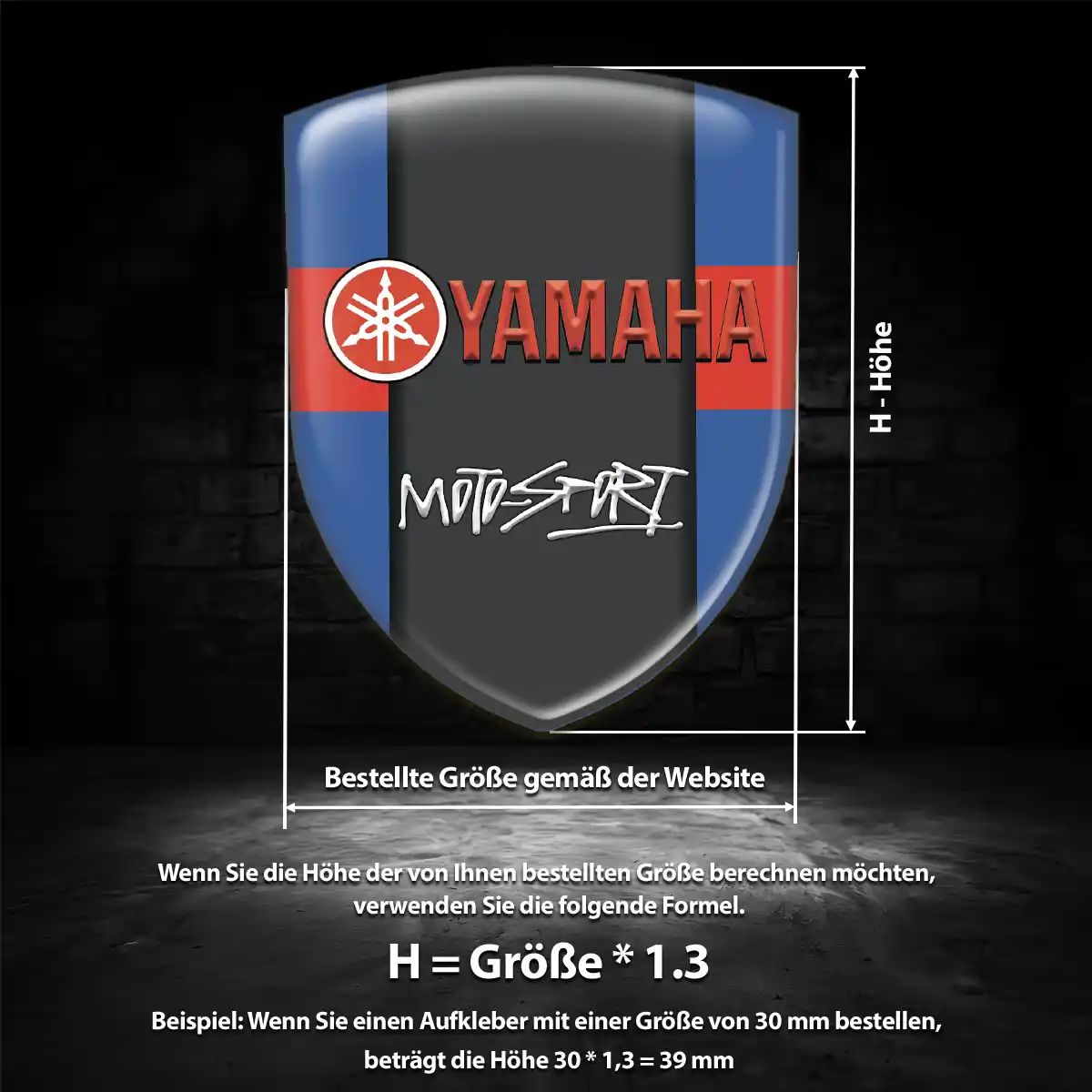 Yamaha Aufkleber Embleme Silikon Auto Höchste Qualität