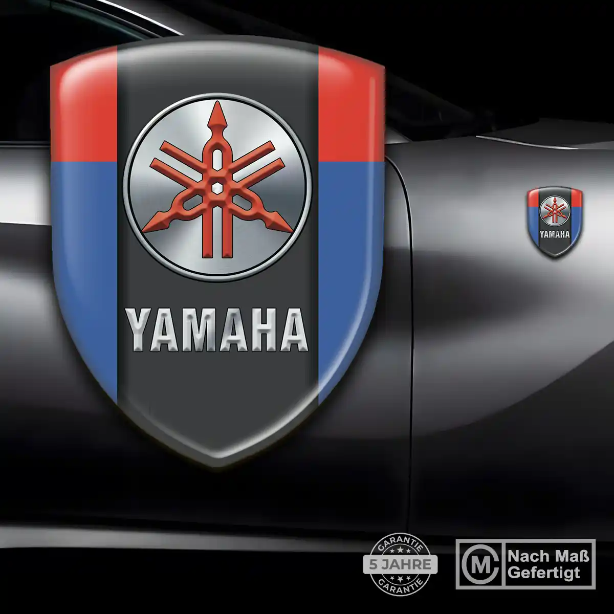 Yamaha Aufkleber Embleme Silikon Edles Design
