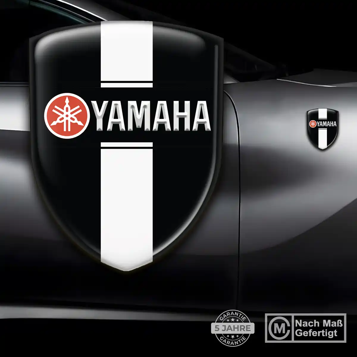 Yamaha Aufkleber Embleme Silikon Elegantes Design