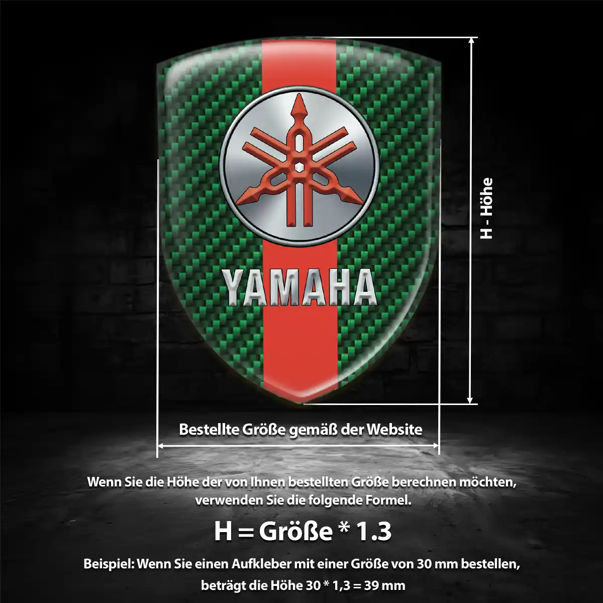Yamaha Aufkleber Embleme Silikon Erstklassige Qualität