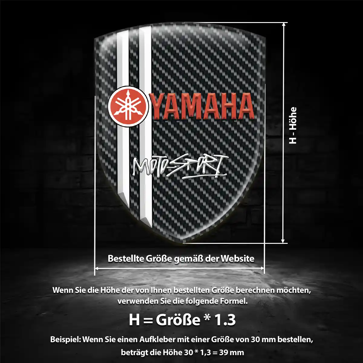 Yamaha Aufkleber Embleme Silikon Höchste Qualität