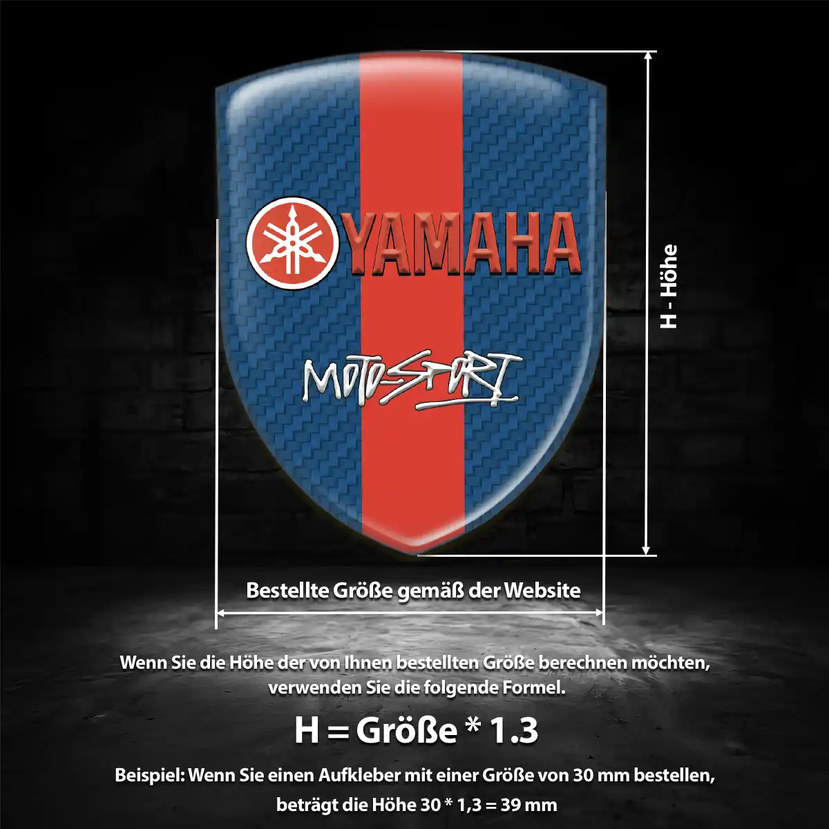 Yamaha Aufkleber Embleme Silikon Limitierte Auflage