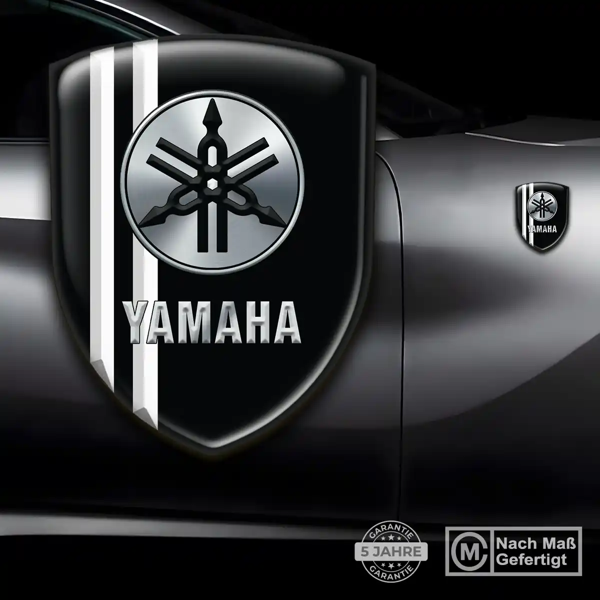 Yamaha Aufkleber Embleme Silikon Premium-Edition
