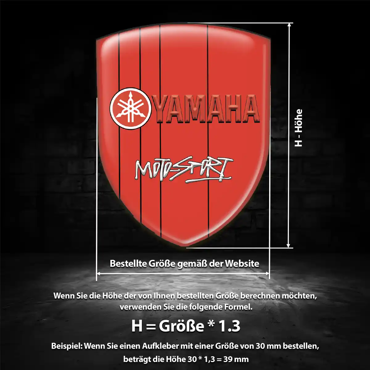 Yamaha Aufkleber Embleme Silikon Premiumqualität