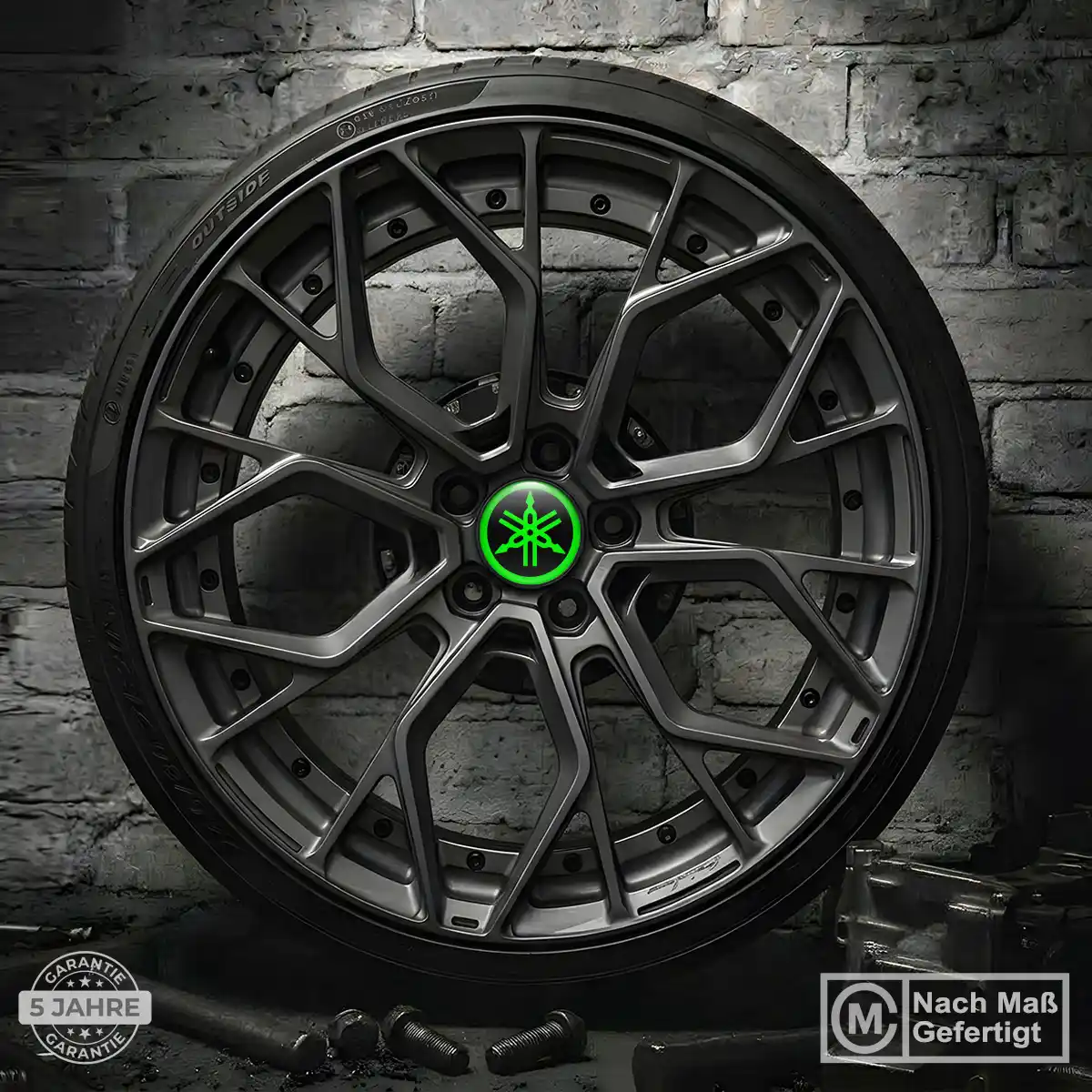 Yamaha Aufkleber Felgenemblem Silikon Stilvolles Design